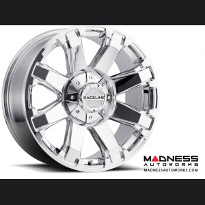 Jeep Wrangler Custom Wheels by Raceline - 936C - 18"x9" - Throttle Chrome